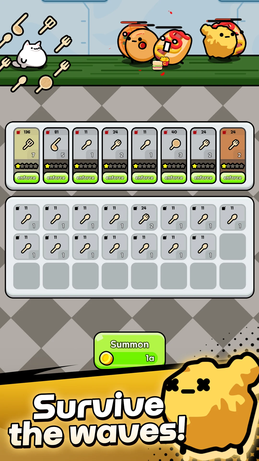 Chonky Cat: Merge Survival screenshot